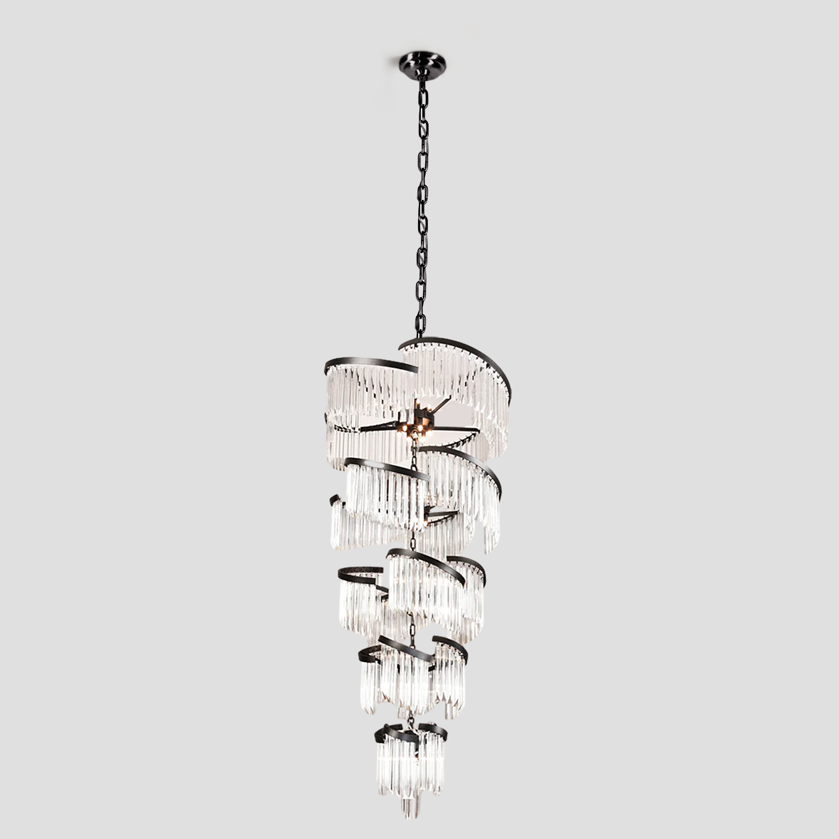 Twin Palms Multi-Tier Crystal Chandelier