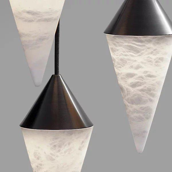 Conus Alabaster Chandelier - Merlin Lamps