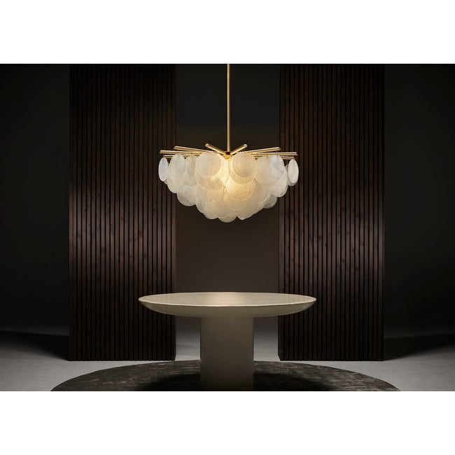 Ella Glass Round Pendant 35'' 47''