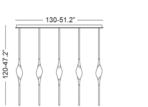 Callista Modern Crystal Linear Dining Room Chandelier