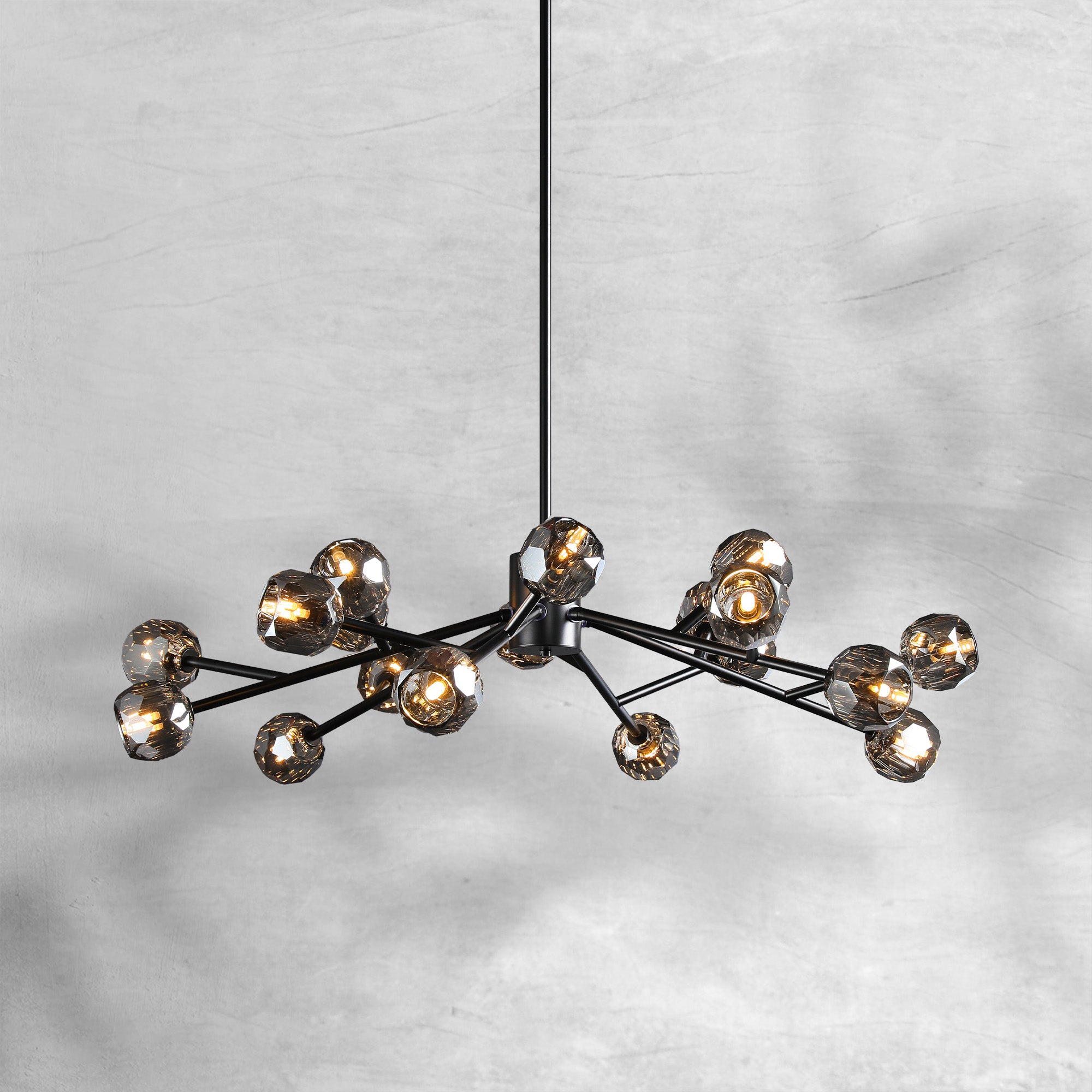 Bille De Crystal Round Chandelier 48"