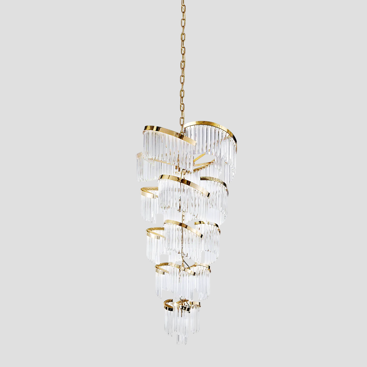 Twin Palms Multi-Tier Crystal Chandelier