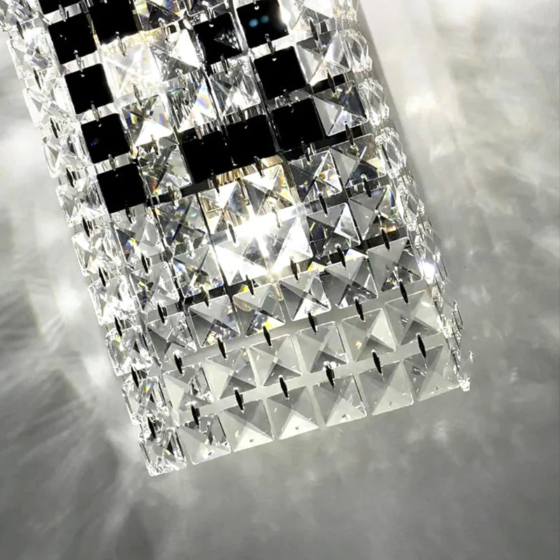 Fendi Modern Crystal Wall Sconce, Wall Light For Bedroom