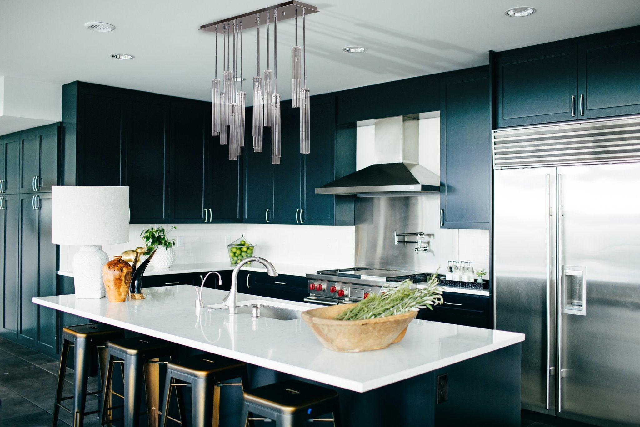 JC Multi Spot Glass Chandelier