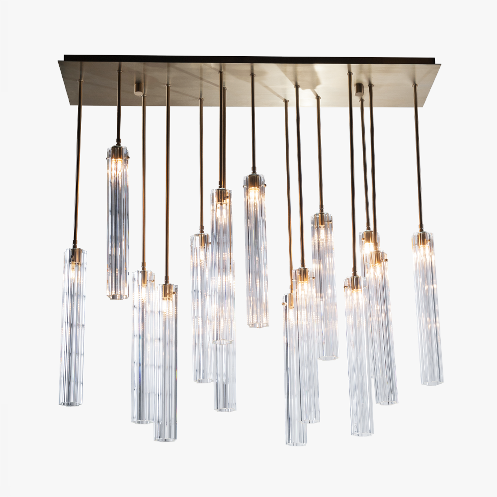 JC Multi Spot Glass Chandelier