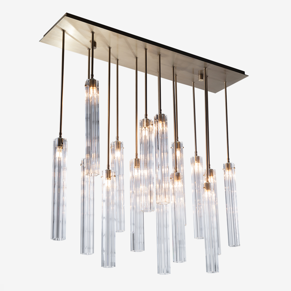 JC Multi Spot Glass Chandelier