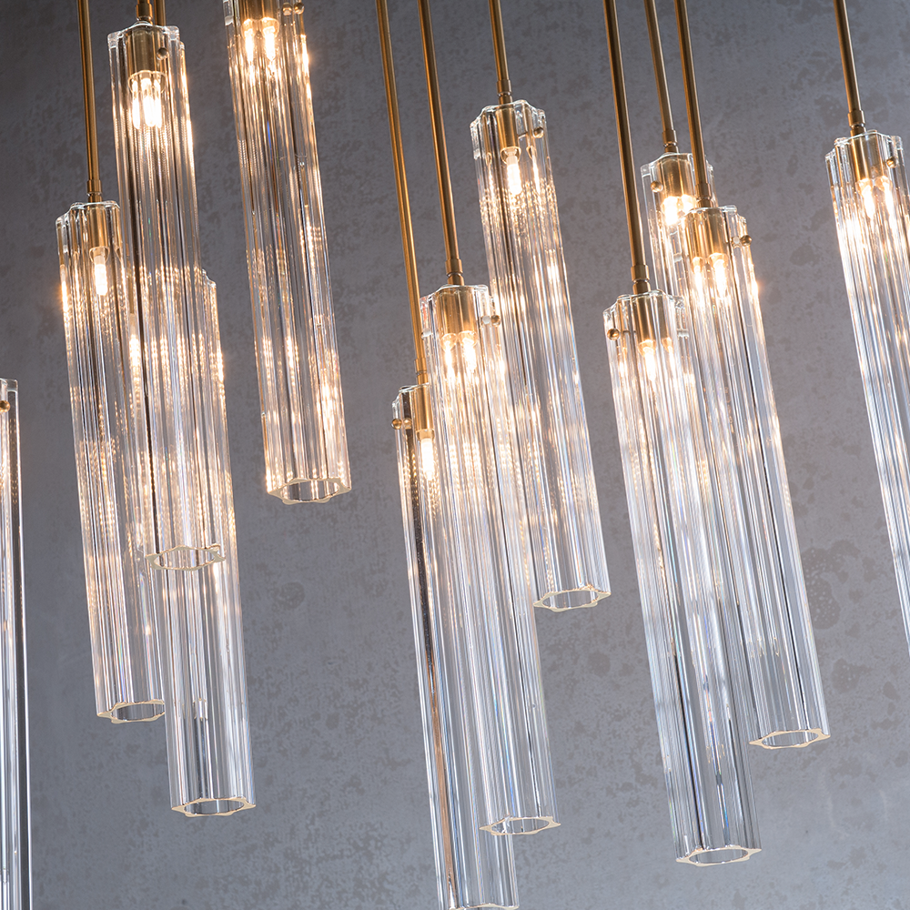 JC Multi Spot Glass Chandelier