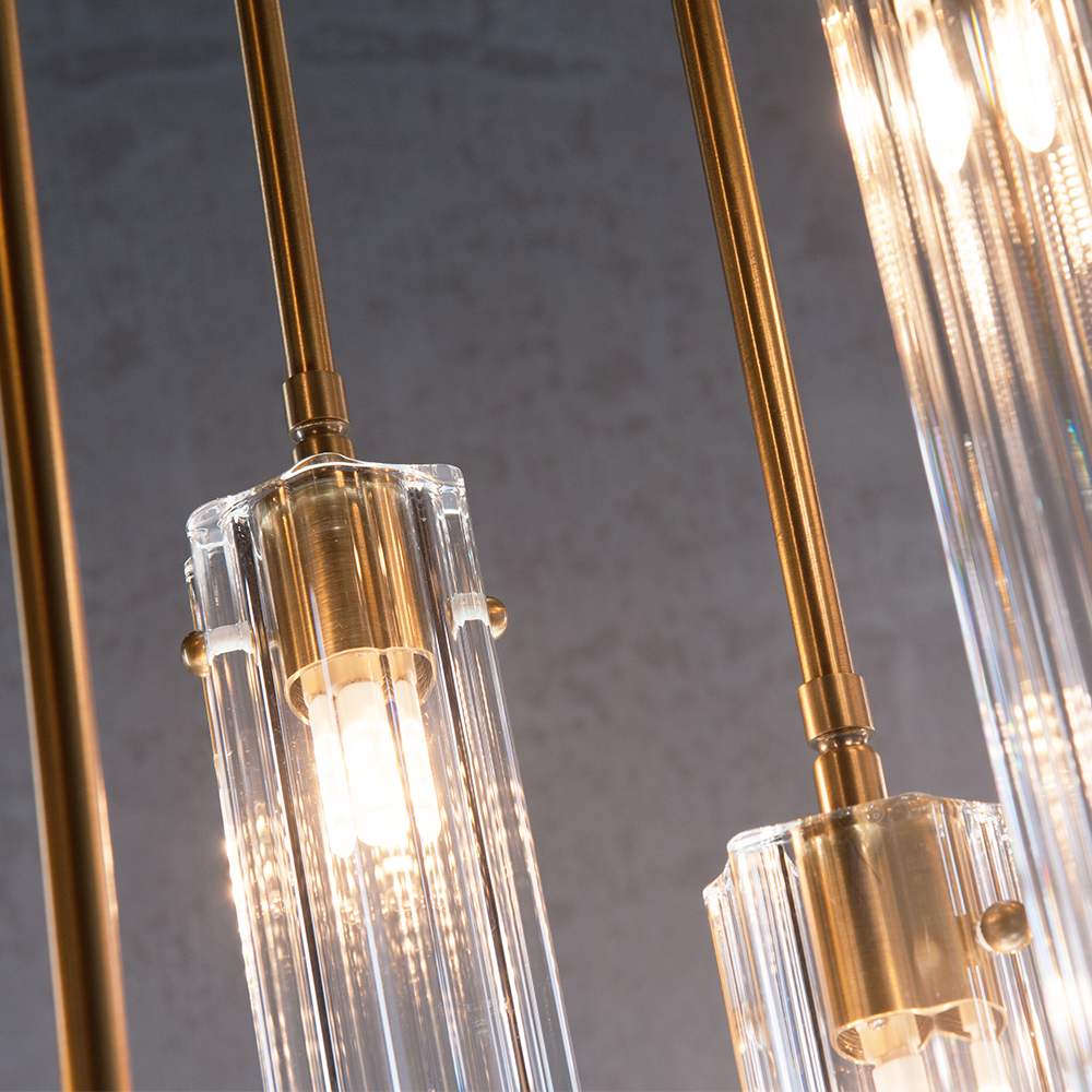 JC Multi Spot Glass Chandelier