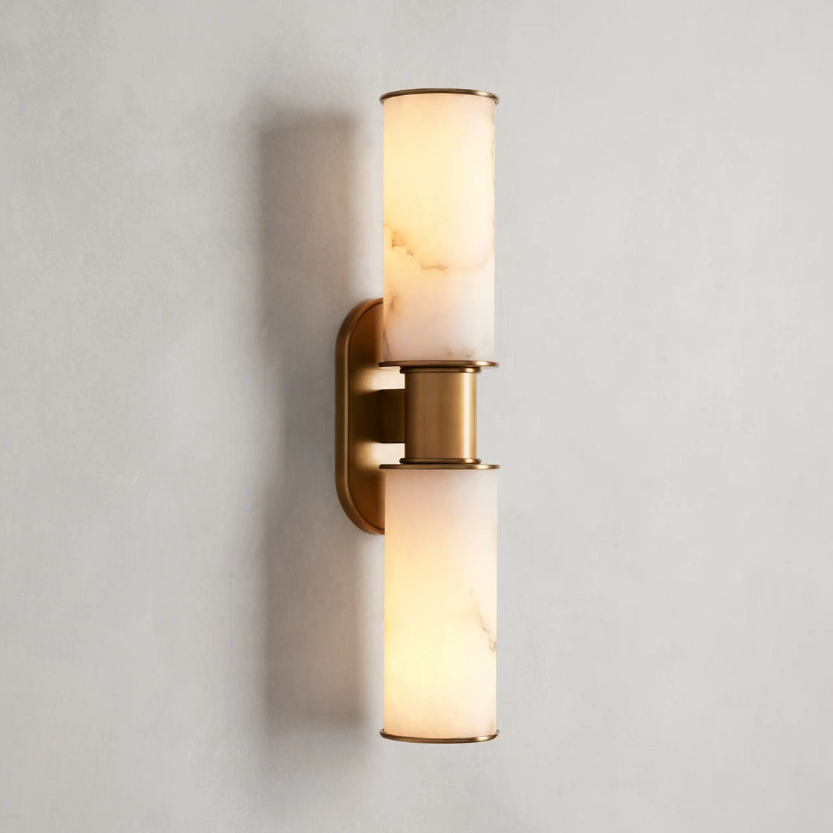 Harlin Alabaster 2-Light Wall Sconce