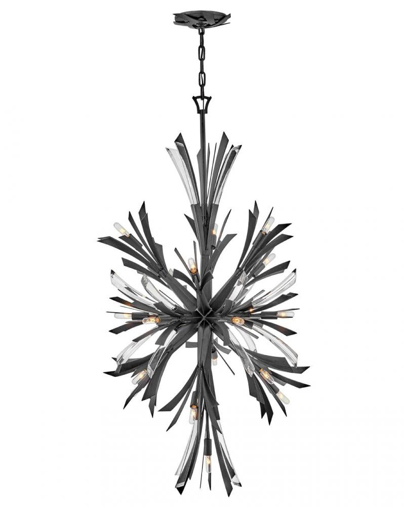 Fredrick Ramond Vida Medium Orb Chandelier - Bronze Finish