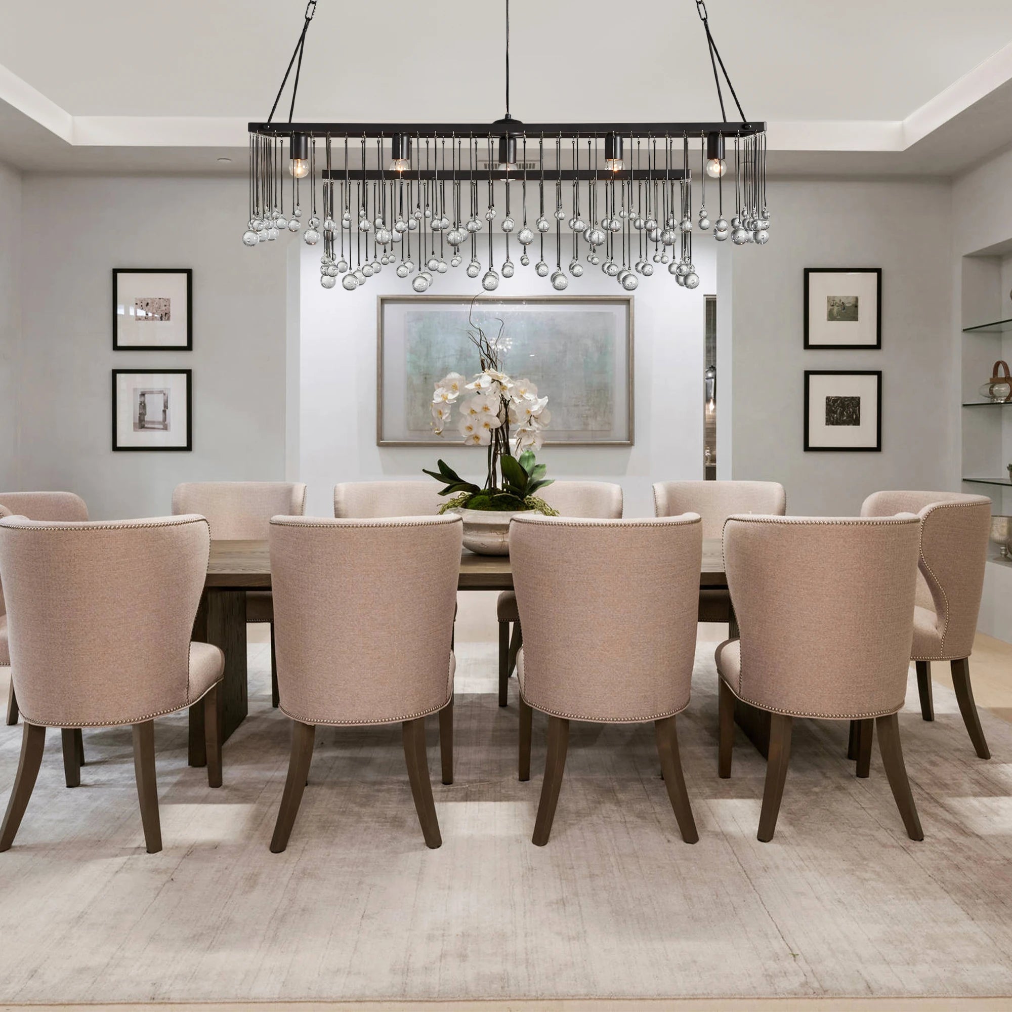 Aubrey Rectangular Chandelier 47''60''