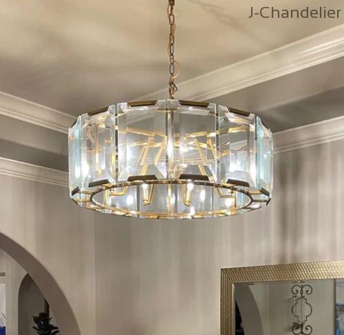 Harlew Crystal Round Chandelier 19"