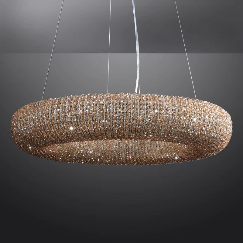 Halos Crystal Round LED Chandelier 41"