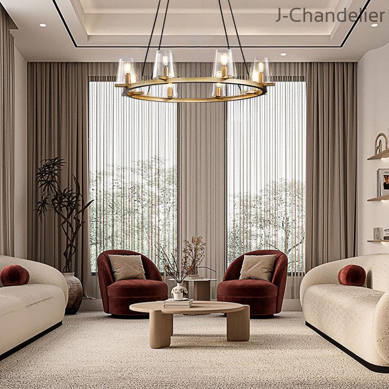 Paricia Glass Round Chandelier 36"48"60"