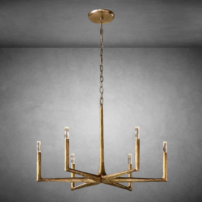 Thaddeas Forged Round Chandelier 36"48" 60" 72"