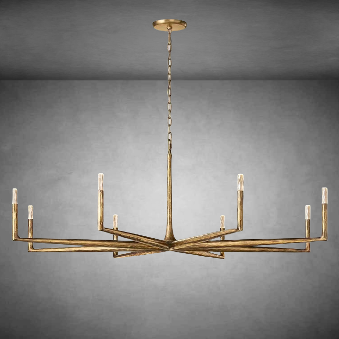Thaddeas Forged Round Chandelier 36"48" 60" 72"