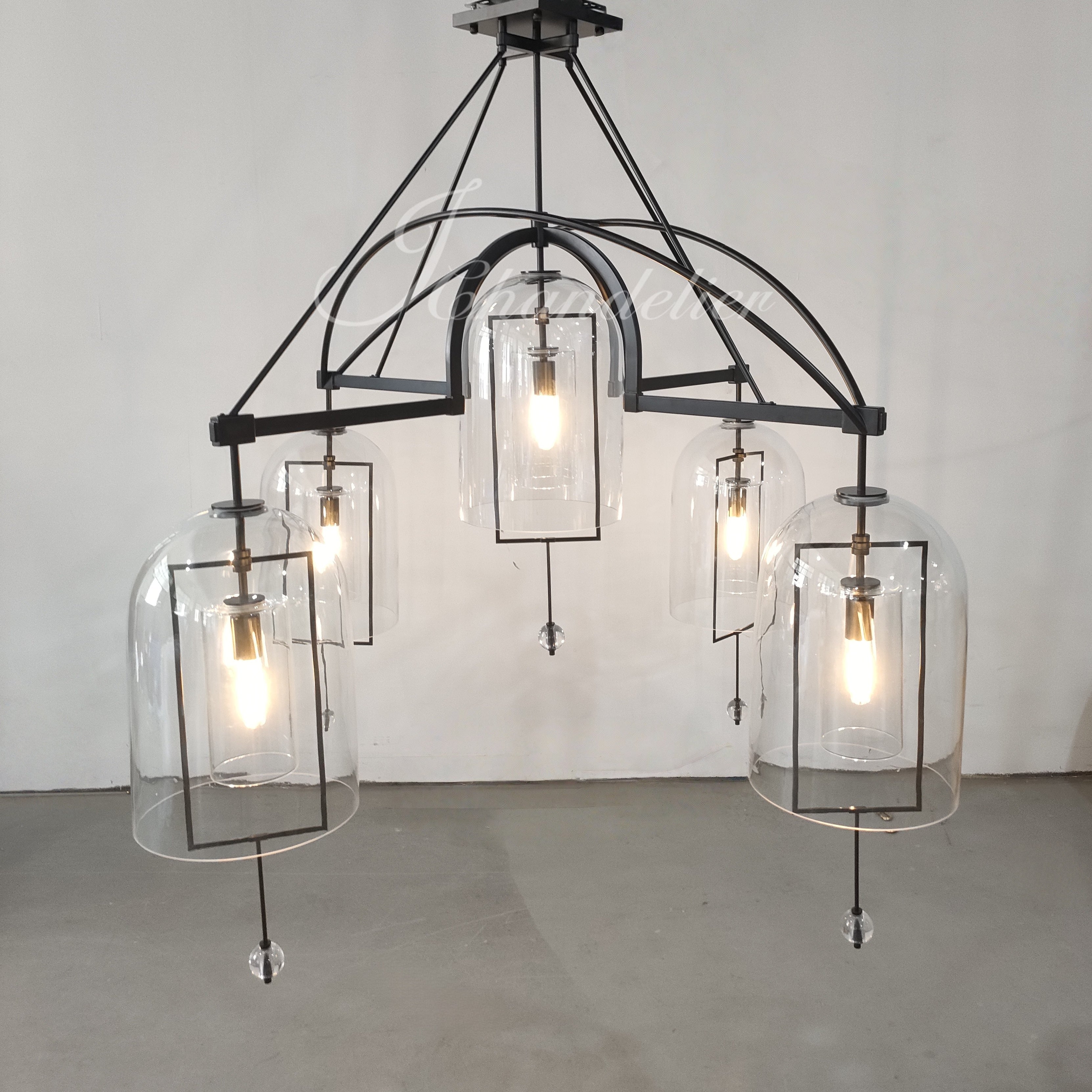 Fable Grand Round Chandelier 61" 5-Lights