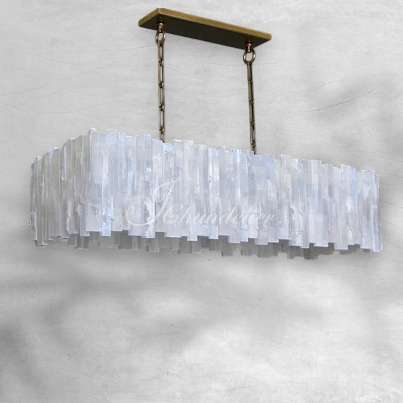 Selenine Rectangular Multi-Tier Chandelier
