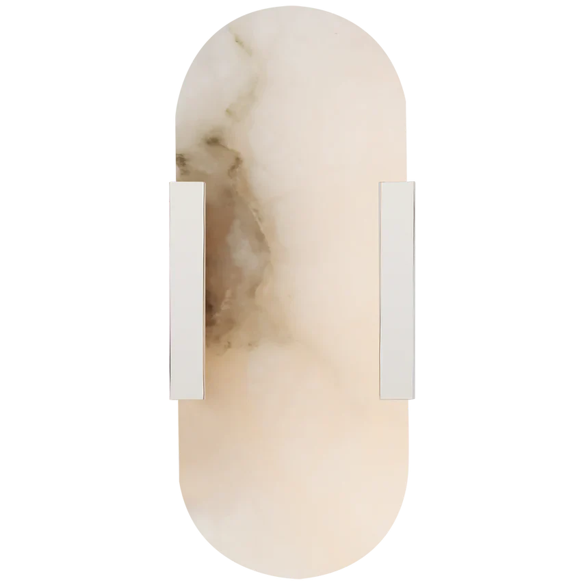 Kevin Koltin Melange Elongated Alabaster Wall Sconce  Kevinstudiolives Polished Nickel H 13.8'' 