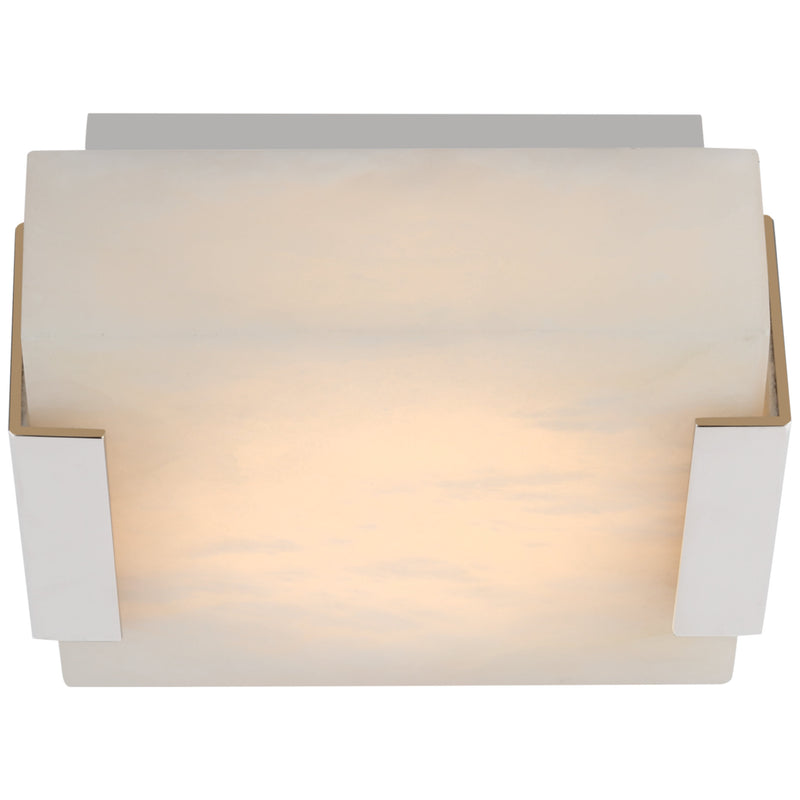 JC Alabaster Kelly  Square Flush Mount Wall Sconce Lamp 2.25"H