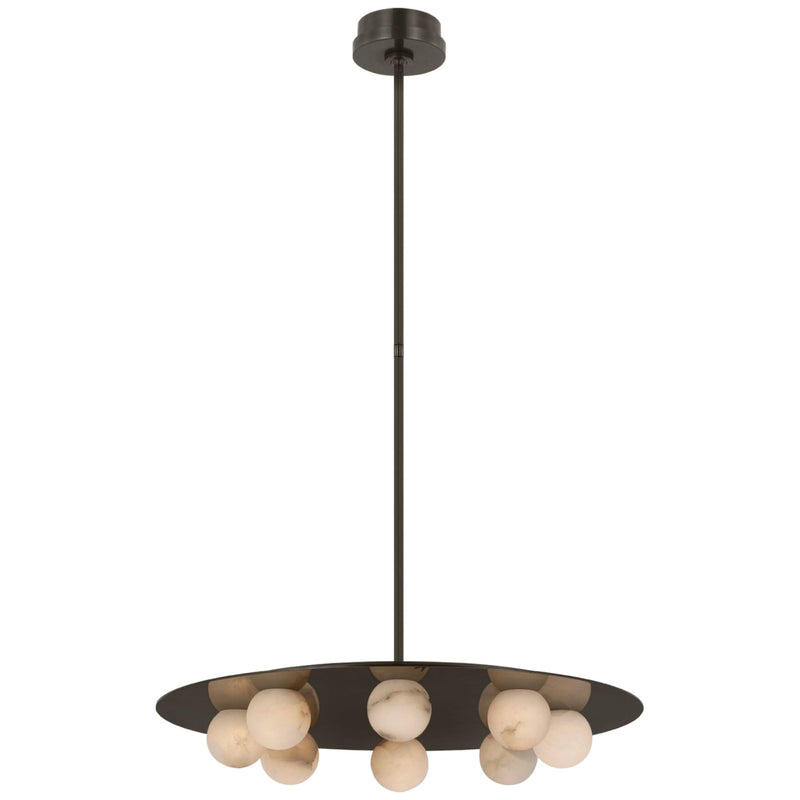 JC Alabaster Kelly 8 Lights Pendant Chandelier 24"W