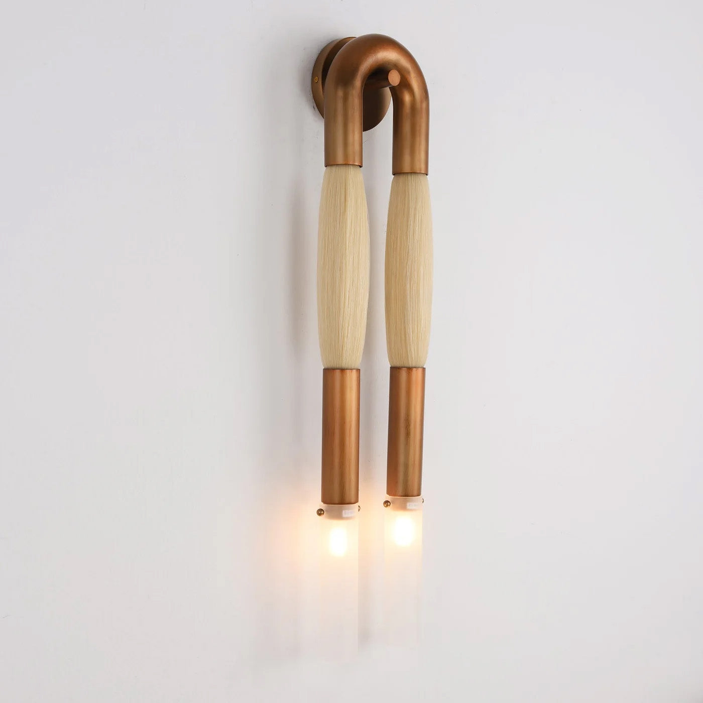 Double Head Antonia Horsehair Sconce