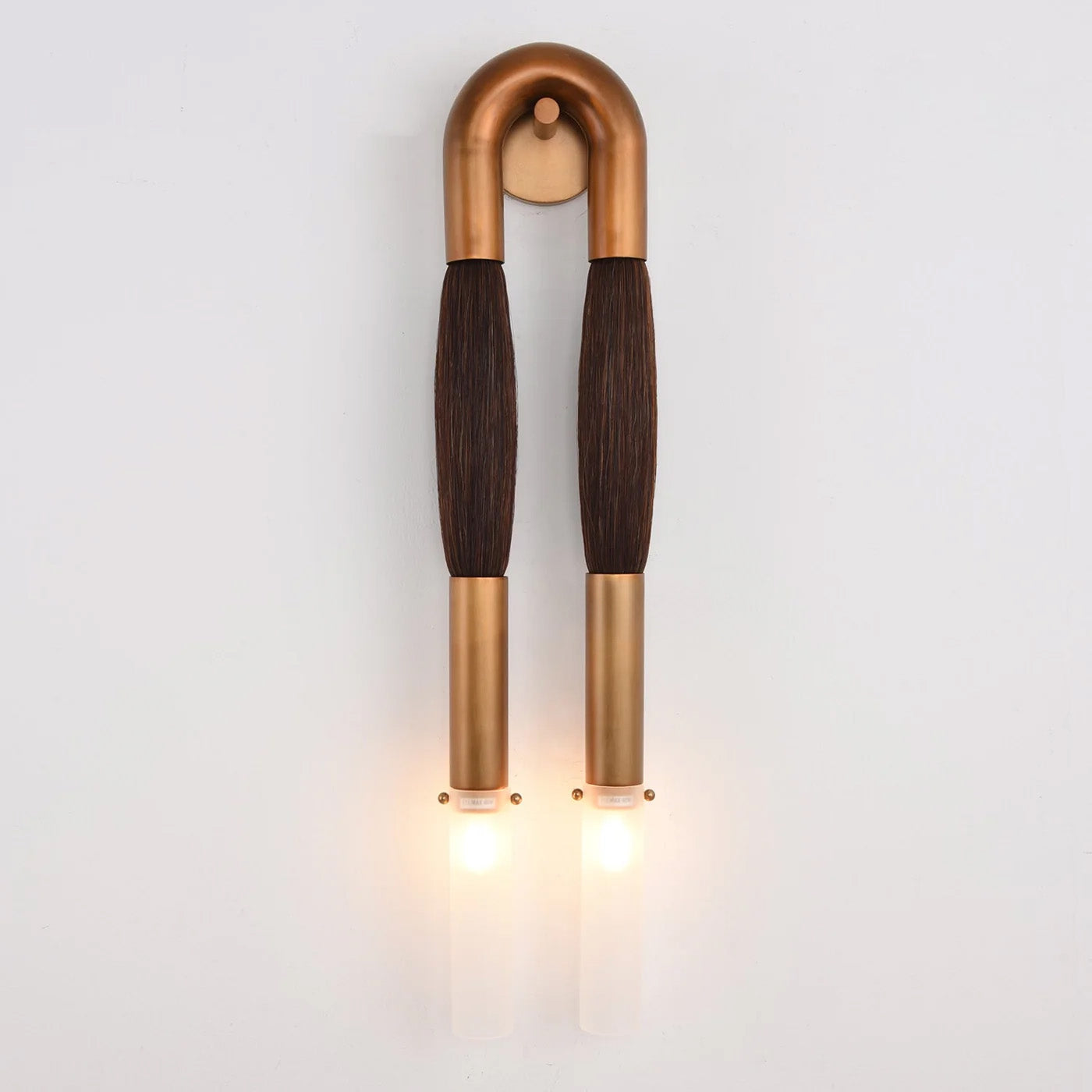 Double Head Antonia Horsehair Sconce