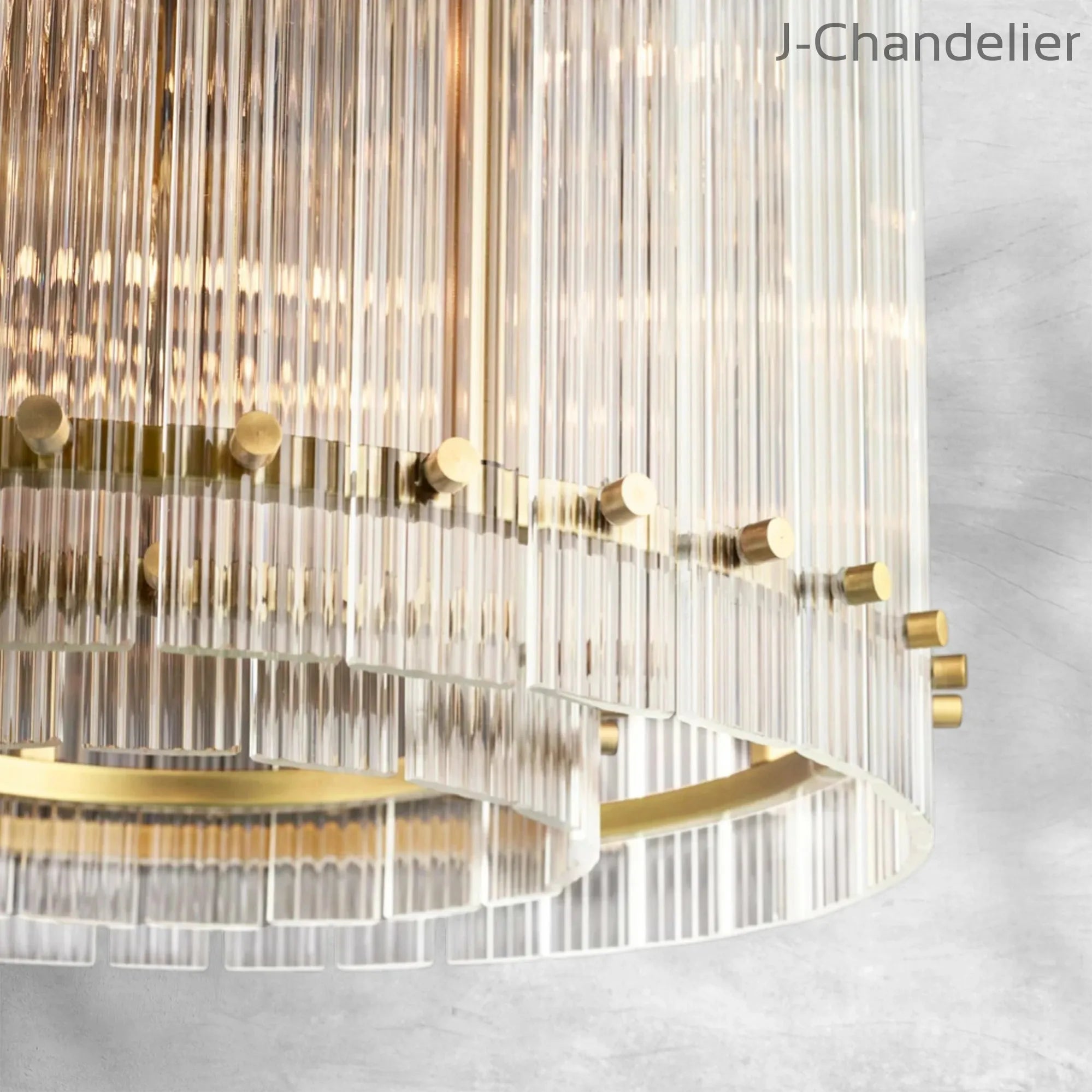 Sun Marcus Glass Round Chandelier 22"