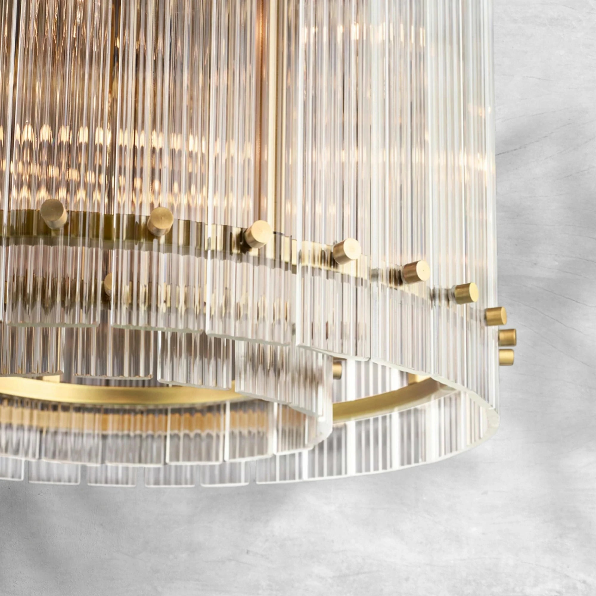 Sun Marcus Glass Round Chandelier 48"