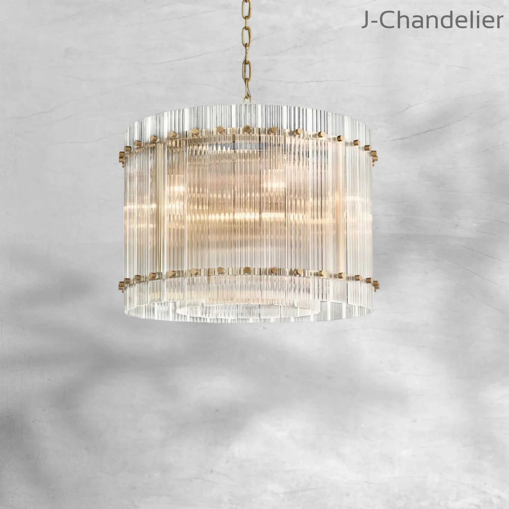 Sun Marcus Glass Round Chandelier 22"