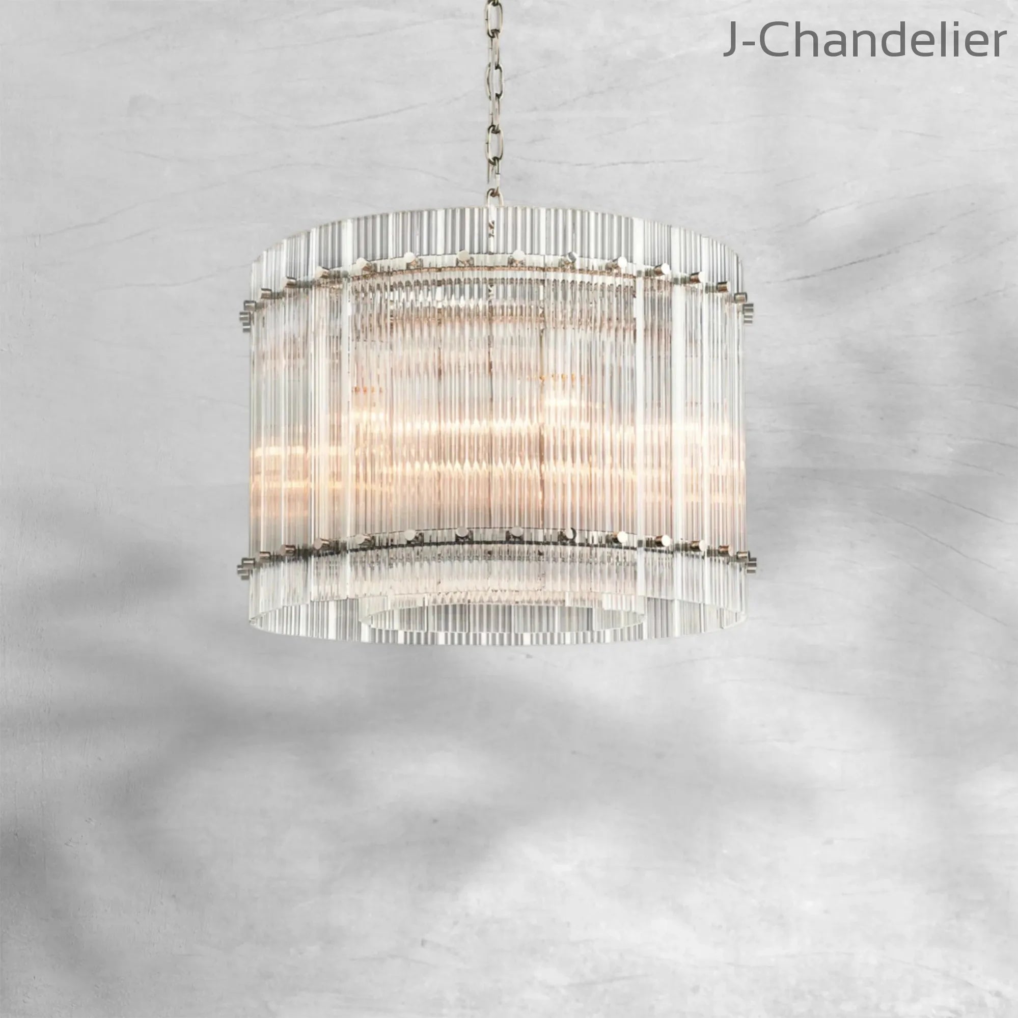 Sun Marcus Glass Round Chandelier 22"