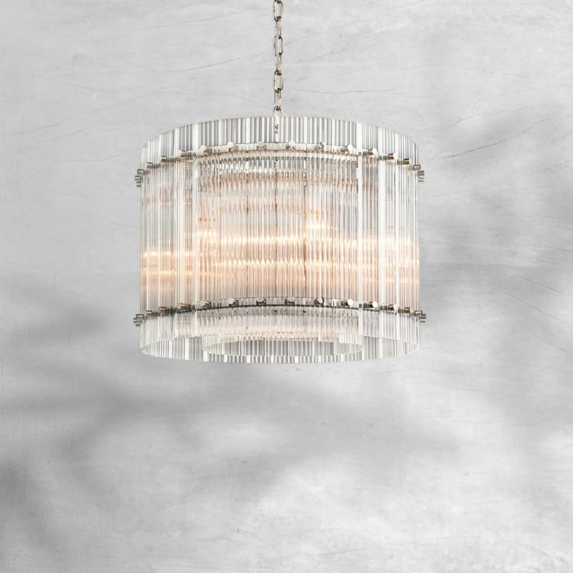 Sun Marcus Glass Round Chandelier 22"