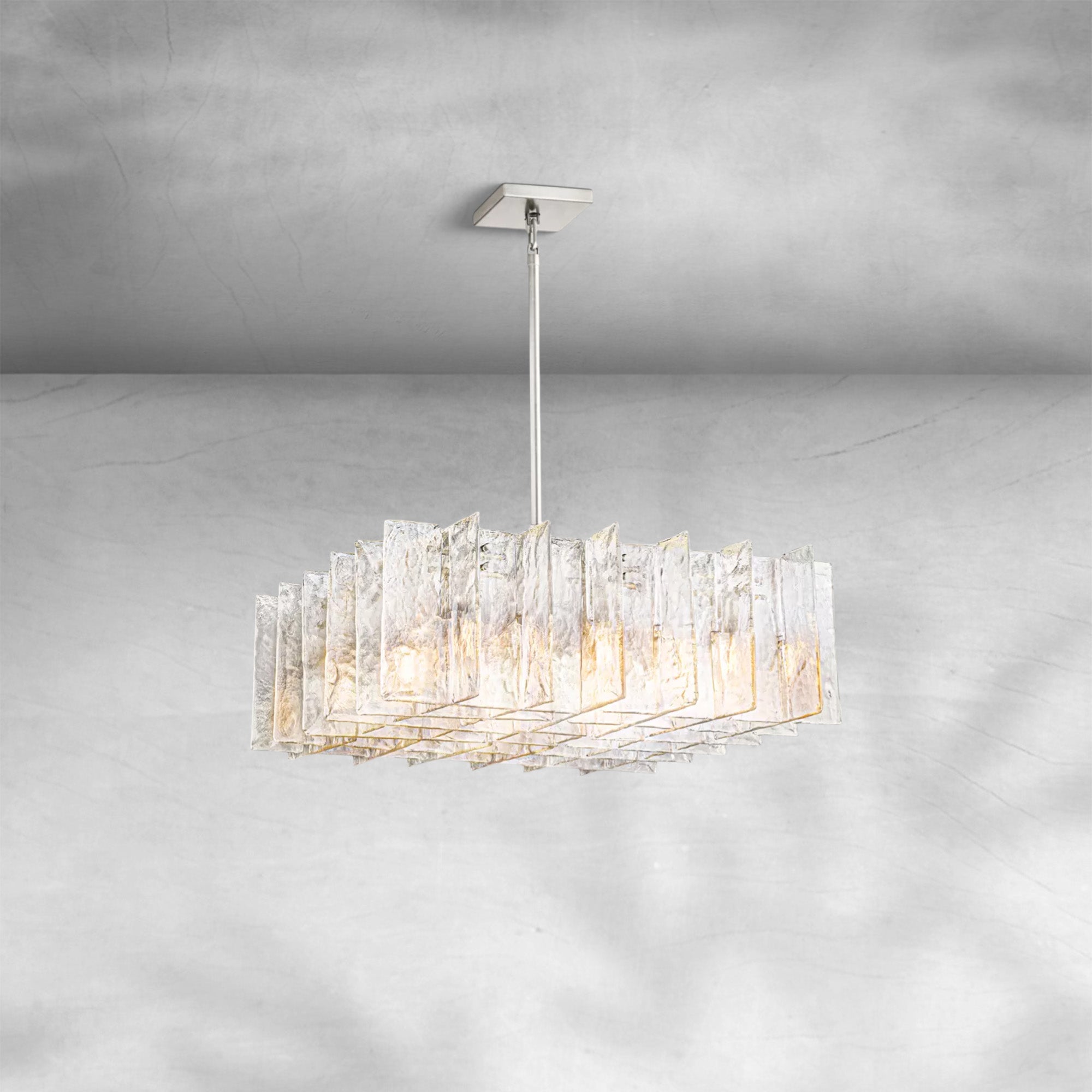 Lattace Square Chandelier 36"