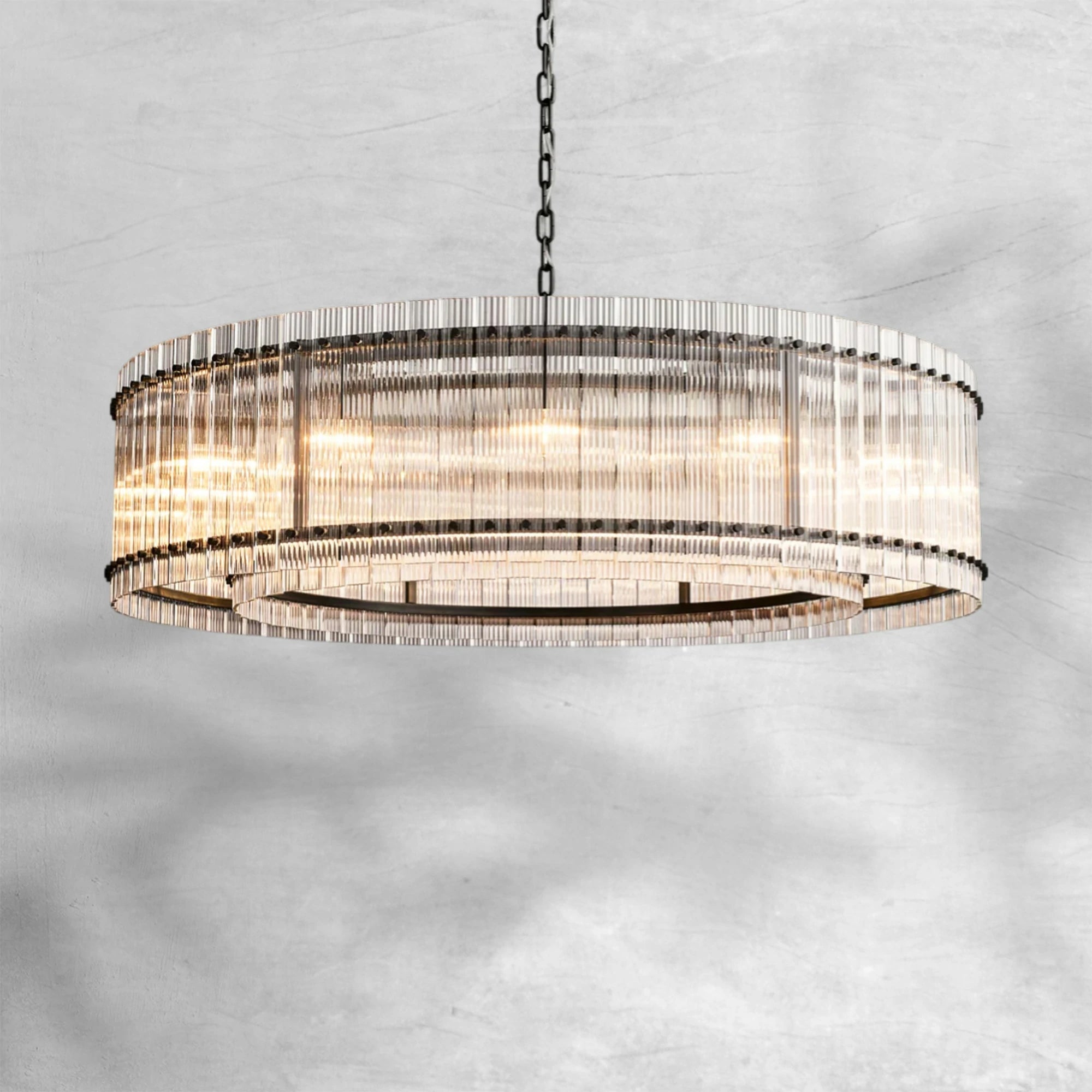 Sun Marcus Glass Round Chandelier 60"