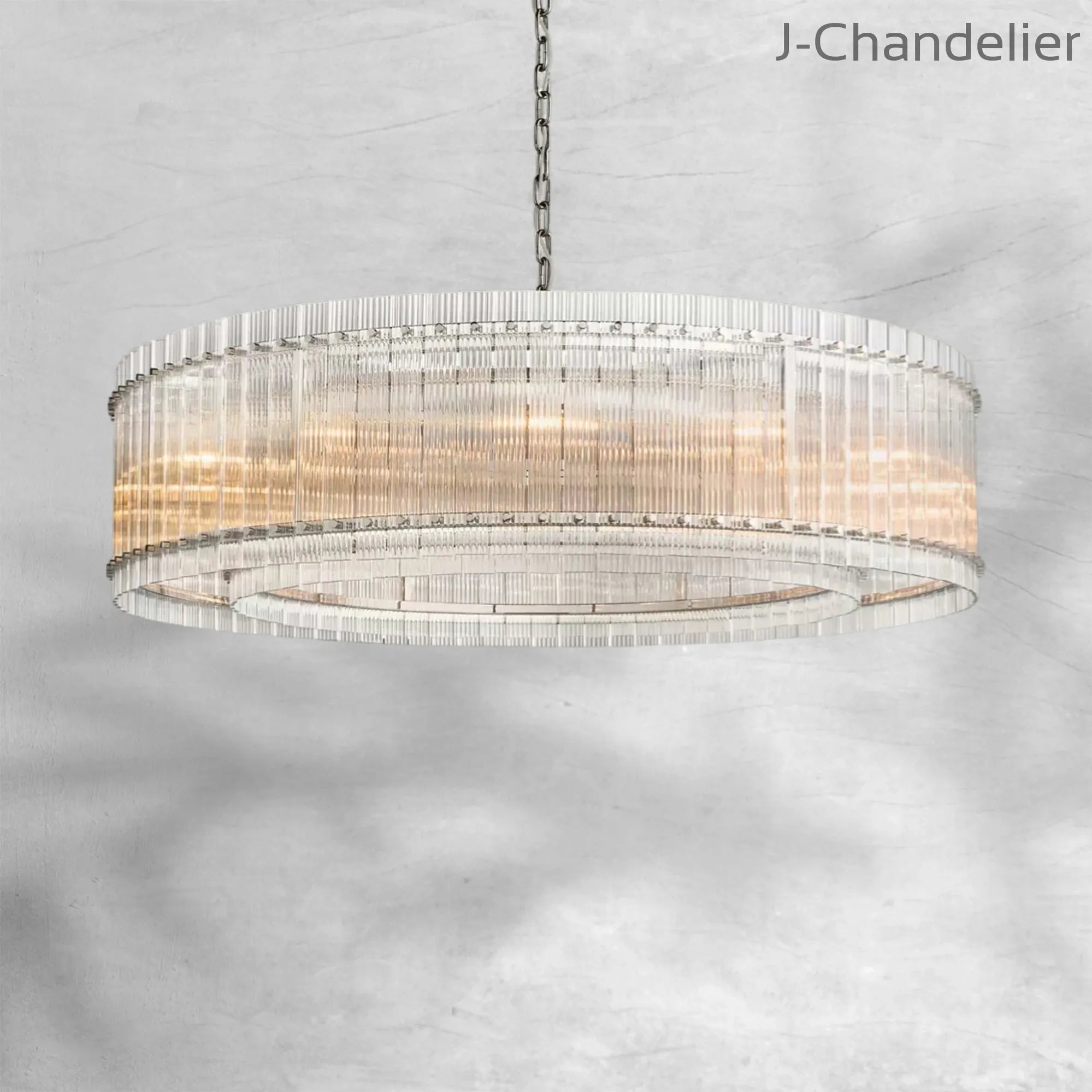 Sun Marcus Glass Round Chandelier 60"