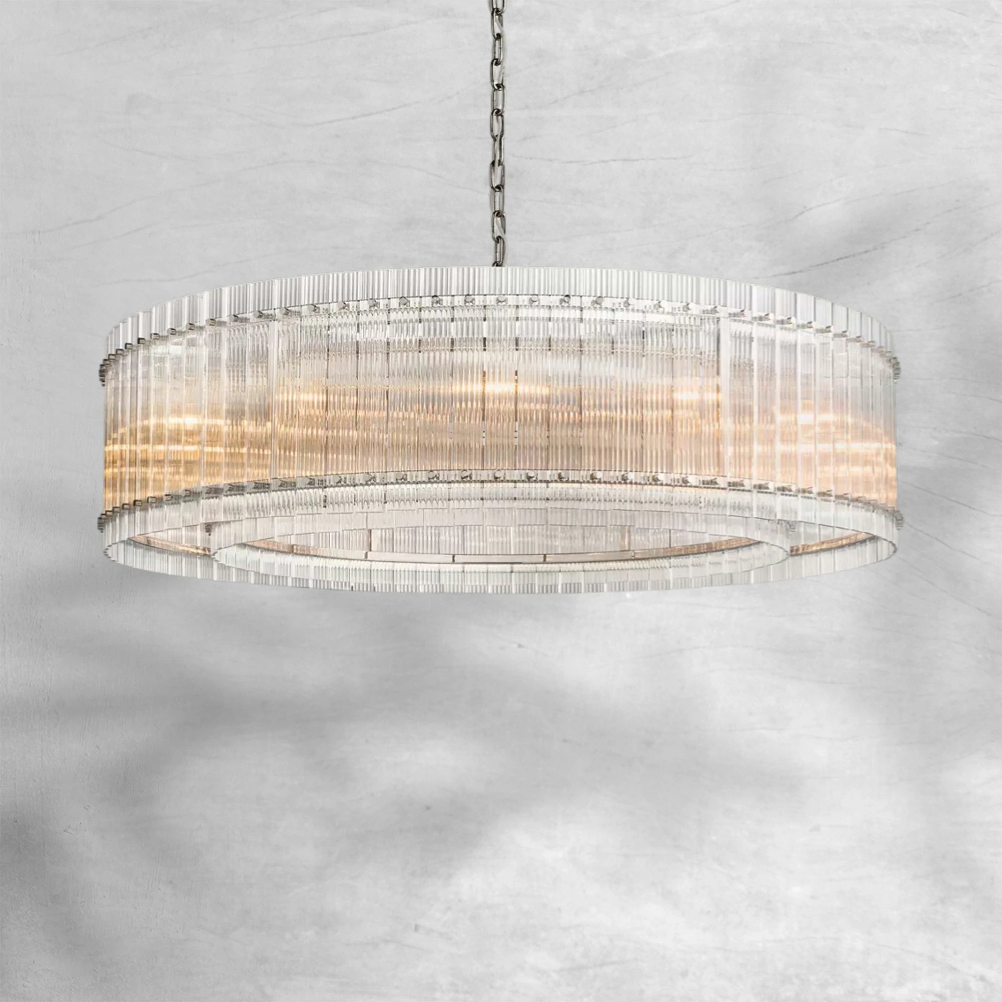 Sun Marcus Glass Round Chandelier 60"