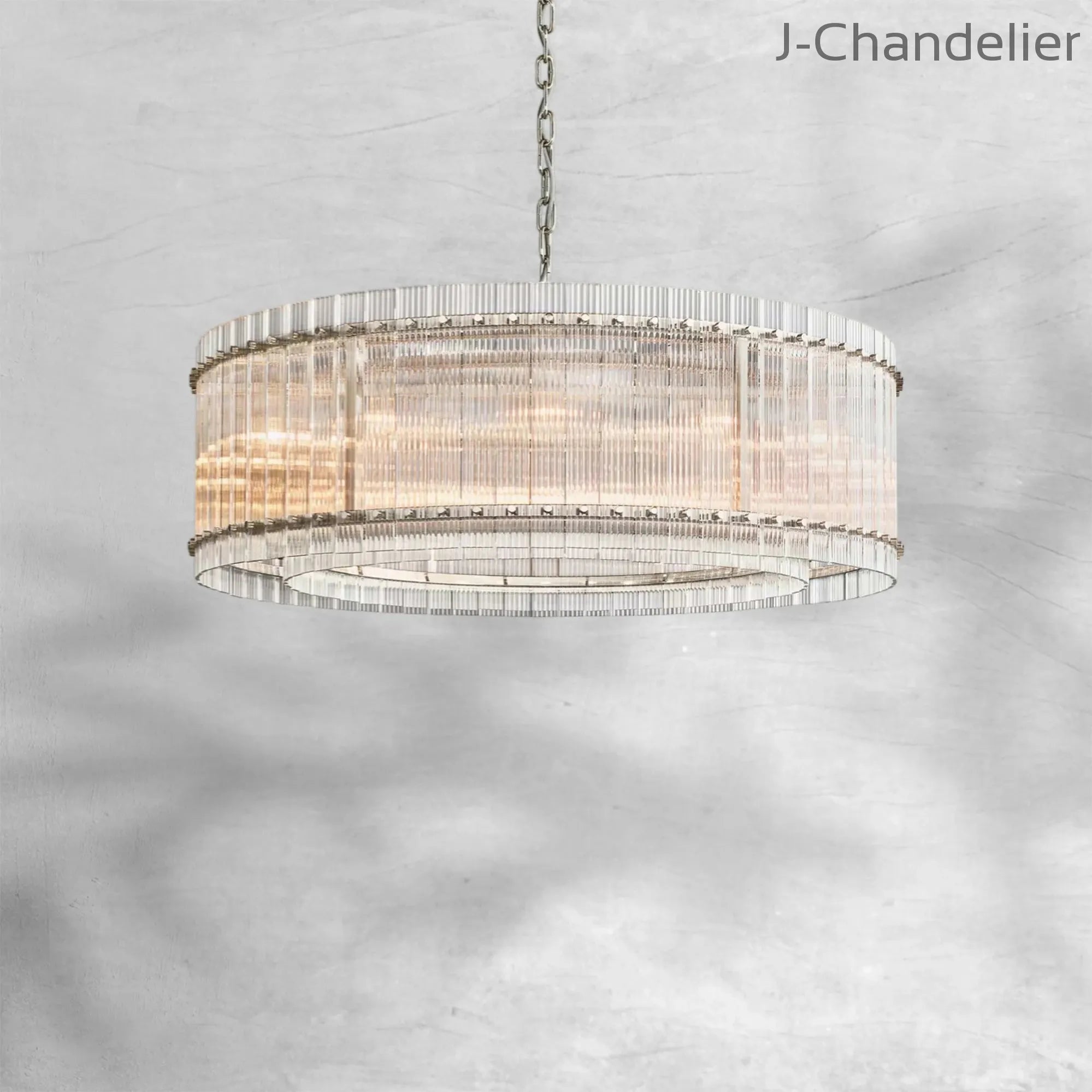 Sun Marcus Glass Round Chandelier 48"