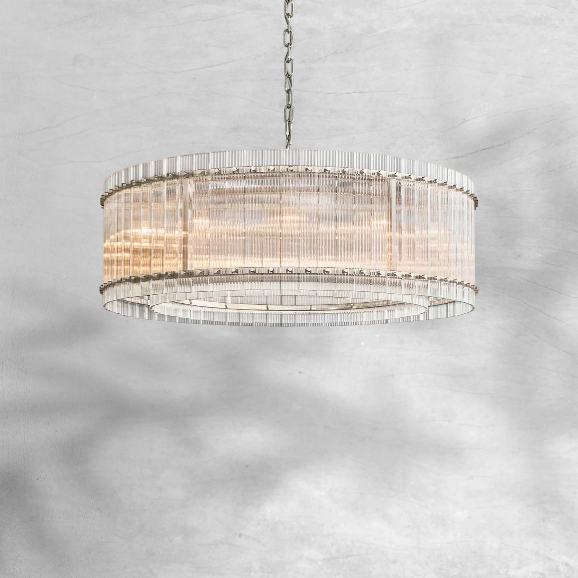 Sun Marcus Glass Round Chandelier 48"