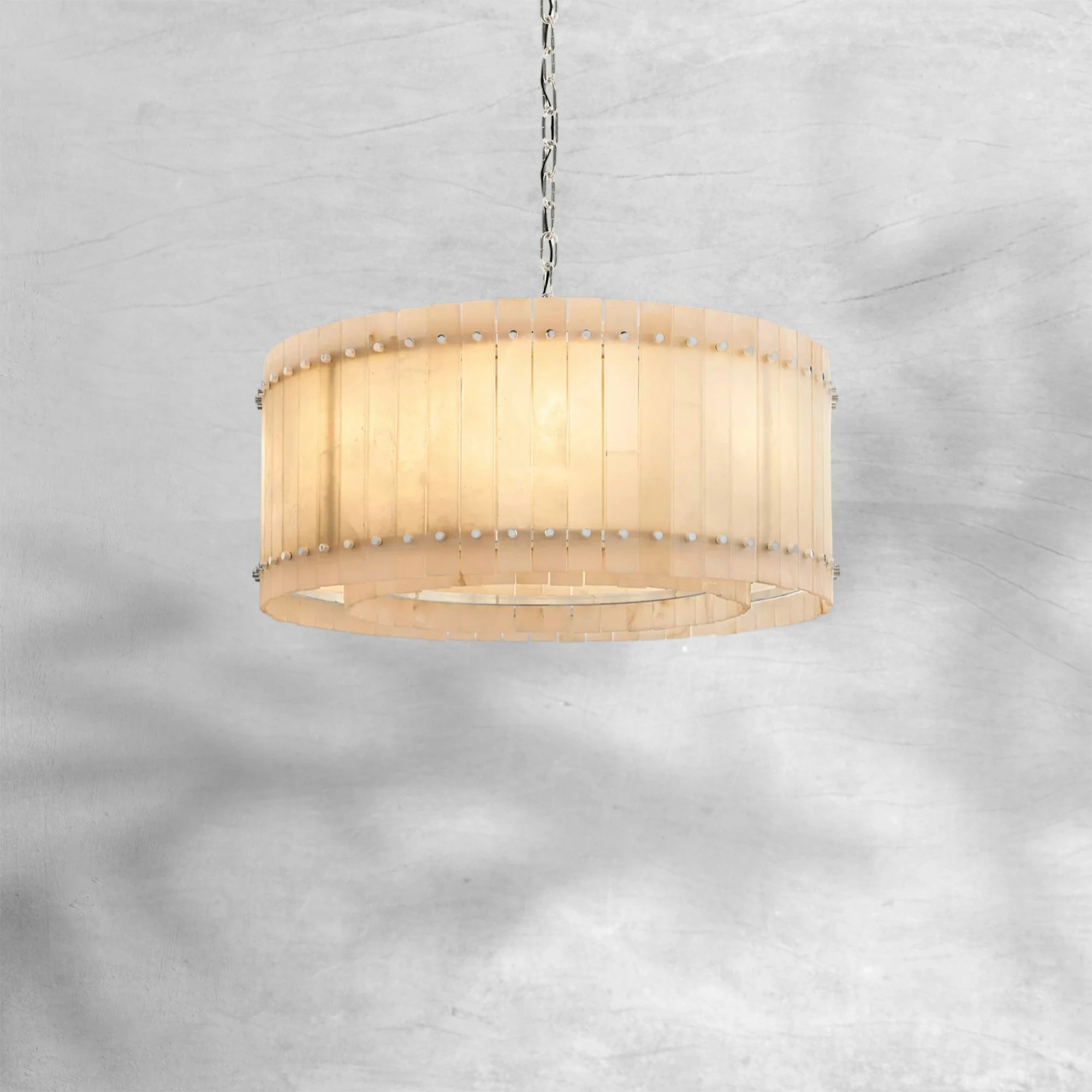 Sun Marcus Alabaster Round Chandelier