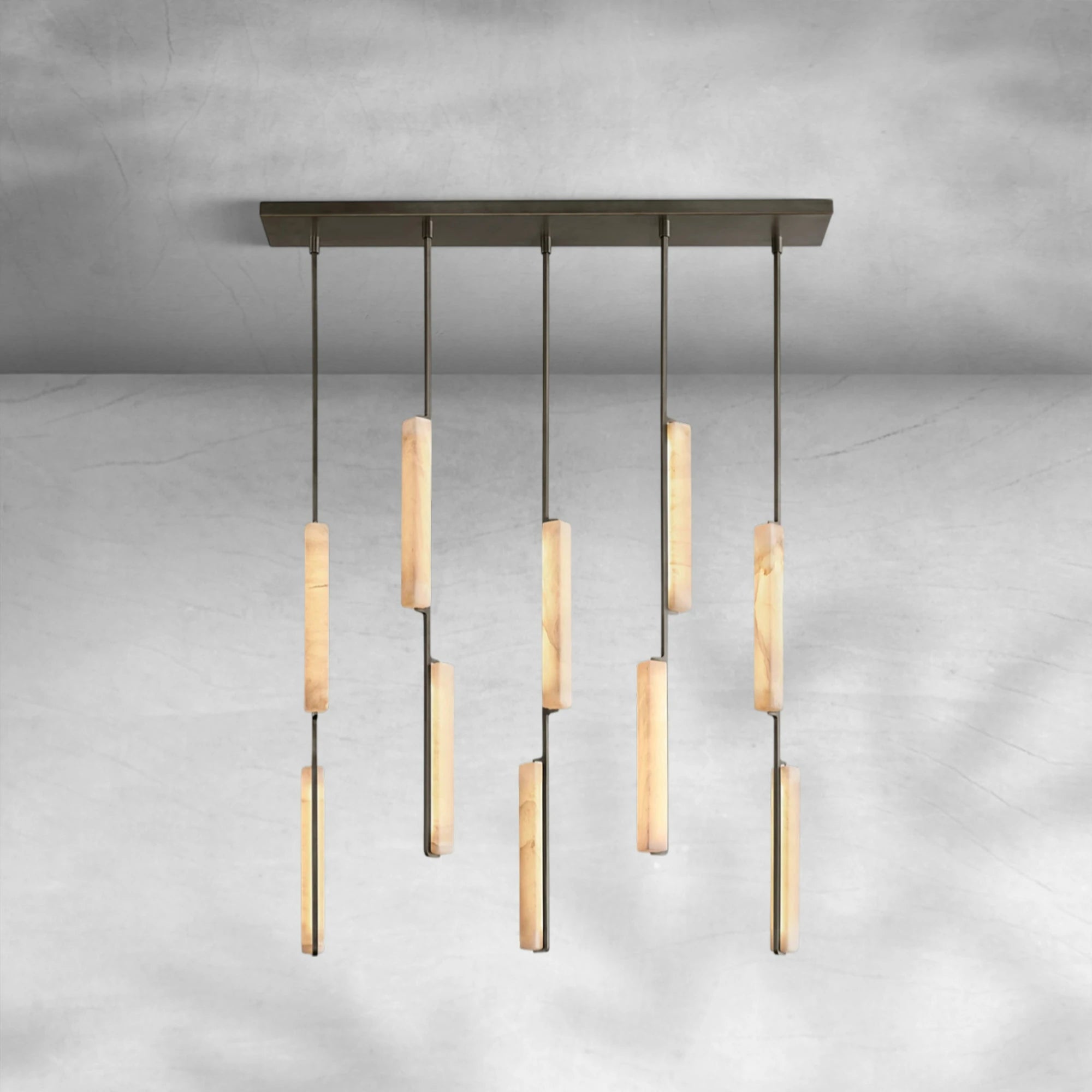 Auduban Alabaster Linear Chandelier