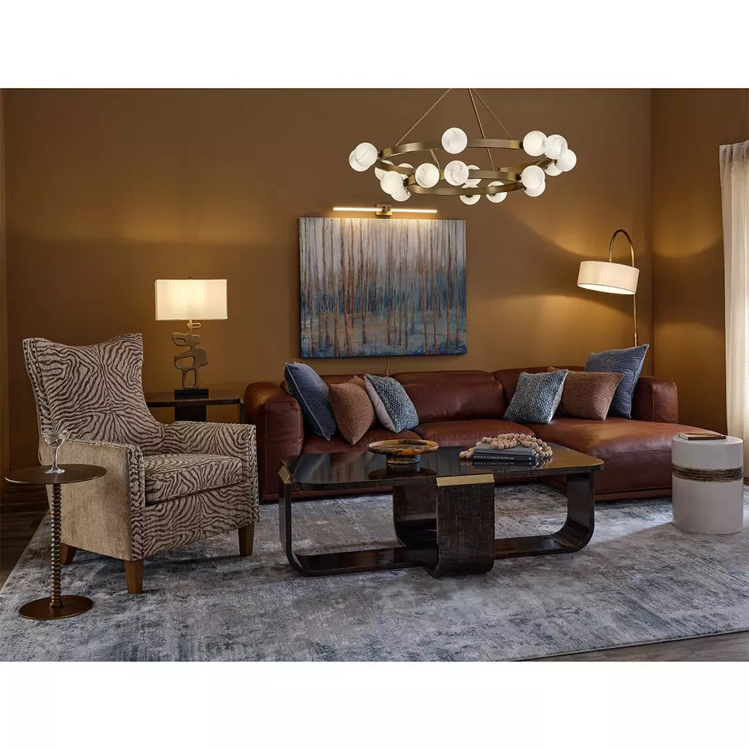 JC Modern Remolina Alabaster 2-Tier Chandelier For Living Room Dining Room