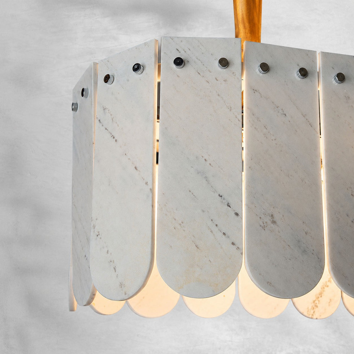 Modern Layered Luxury stone Linear Chandelier
