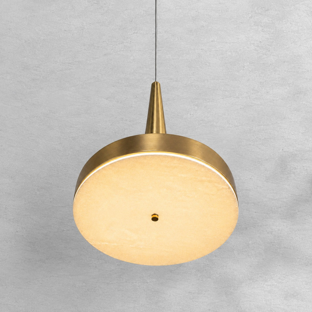Modern Luxury Stone LED Disc Pendant Chandelier