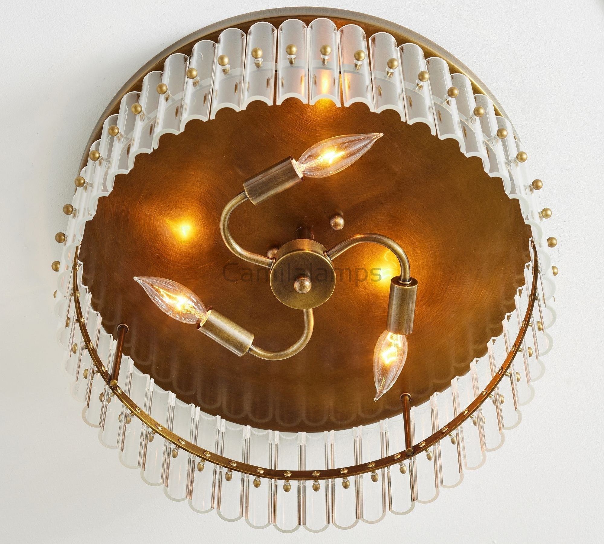 Molly Crystal Round Flush Mount - Camilalamps - CAA - 10023A3