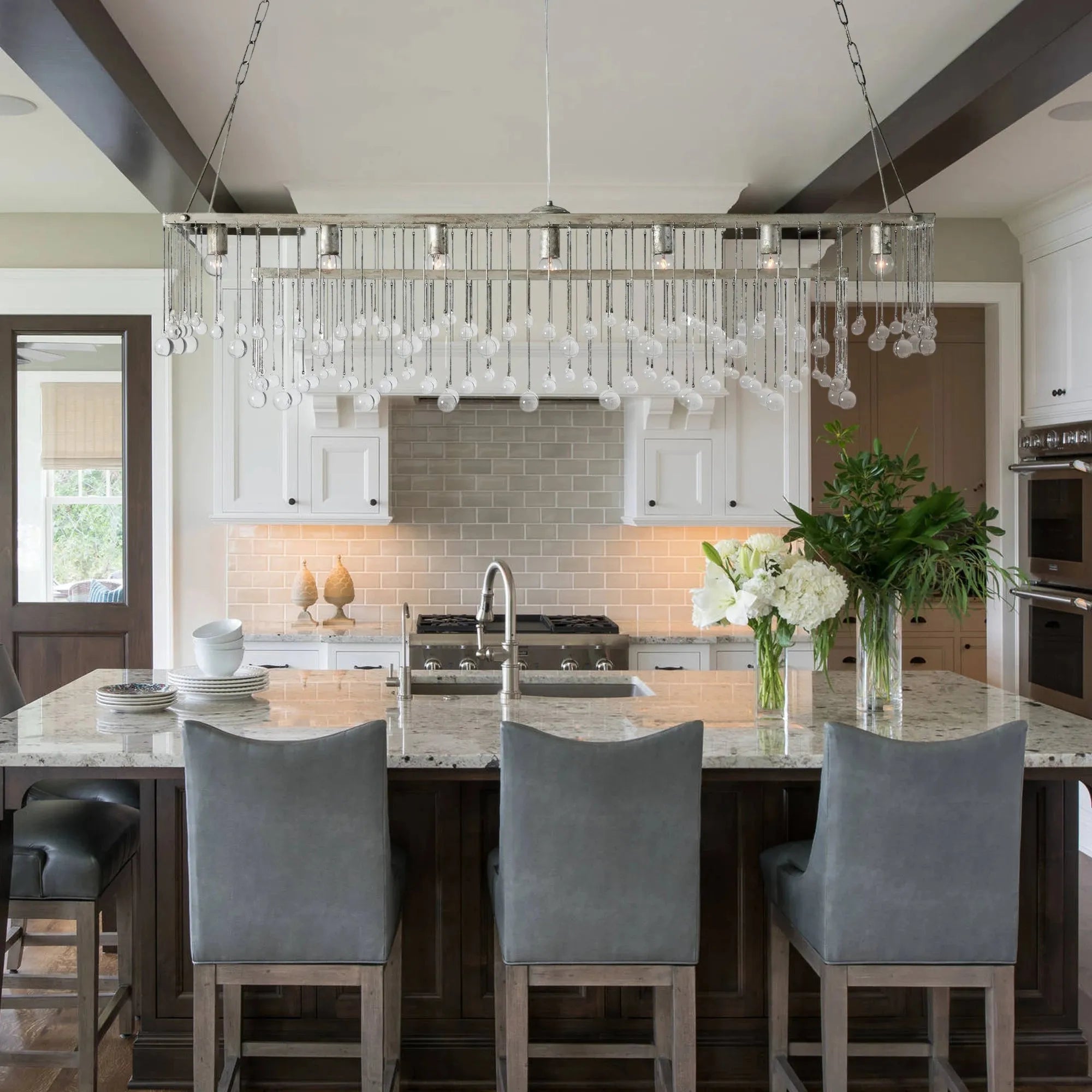 Aubrey Rectangular Chandelier 47''60''