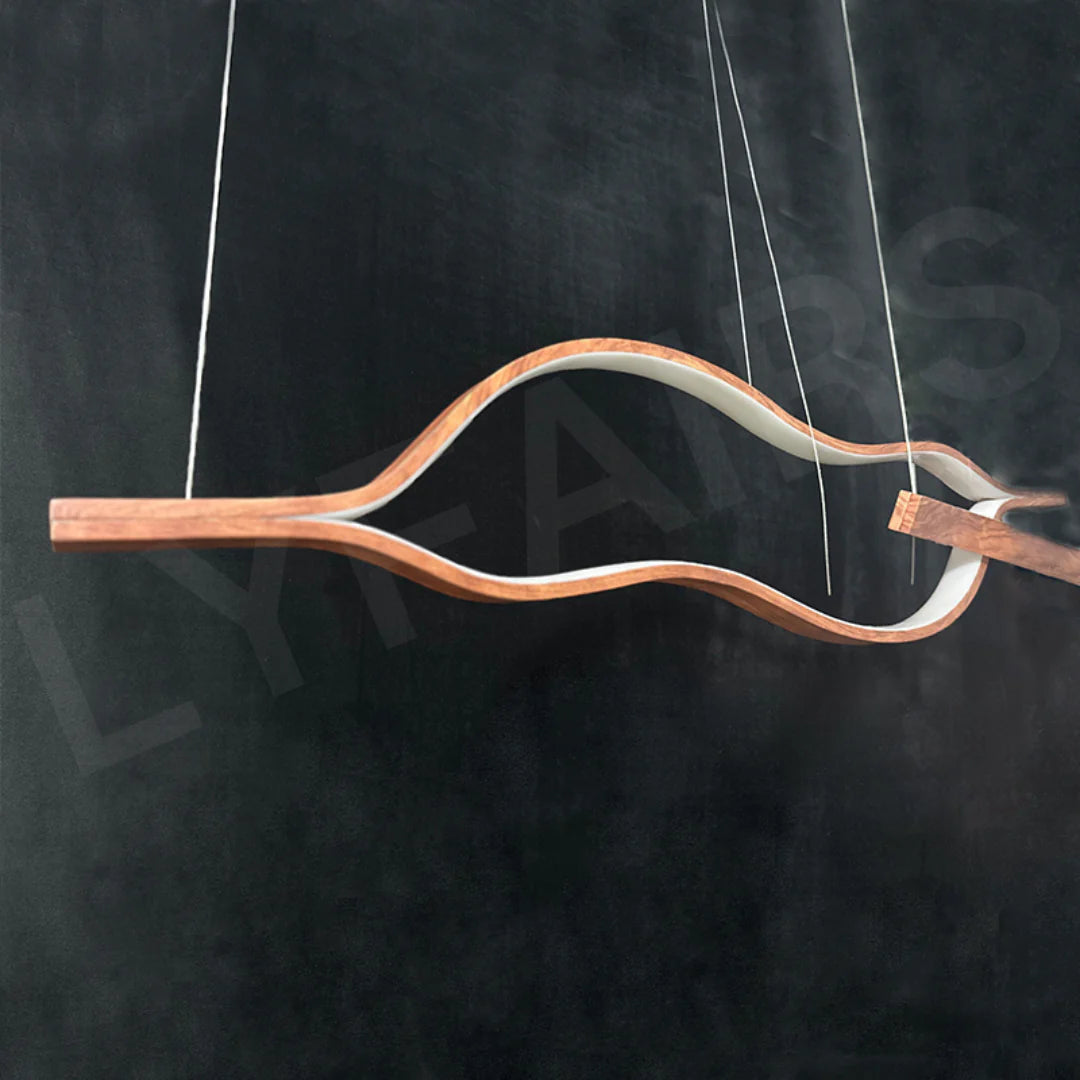 Modern Simple Aluminum Waving Chandelier