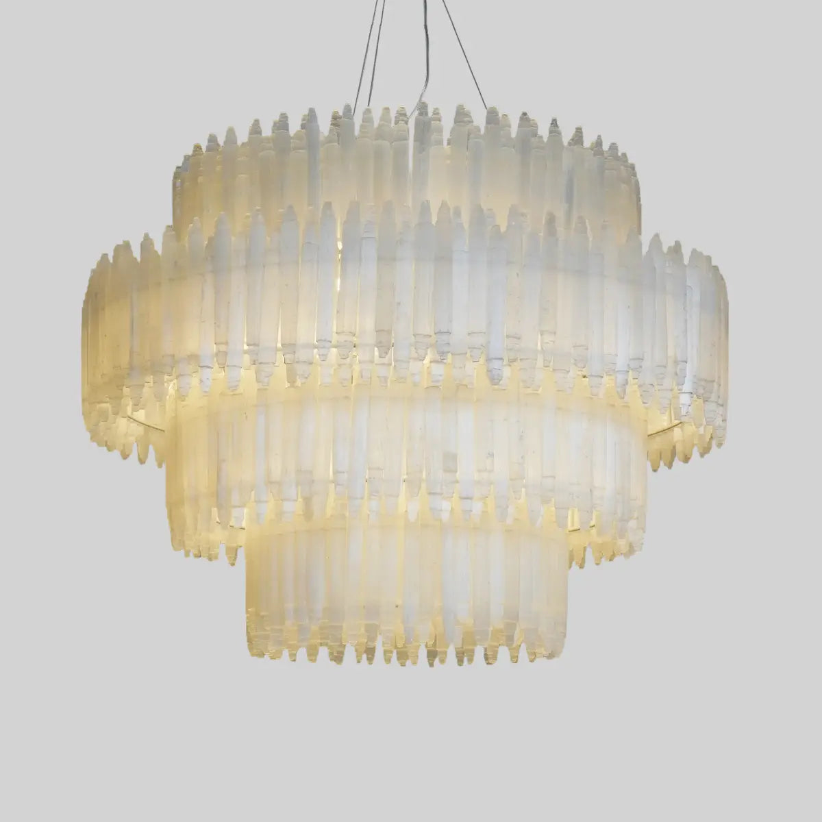 Selenine Layer Round Chandelier 32" 42"
