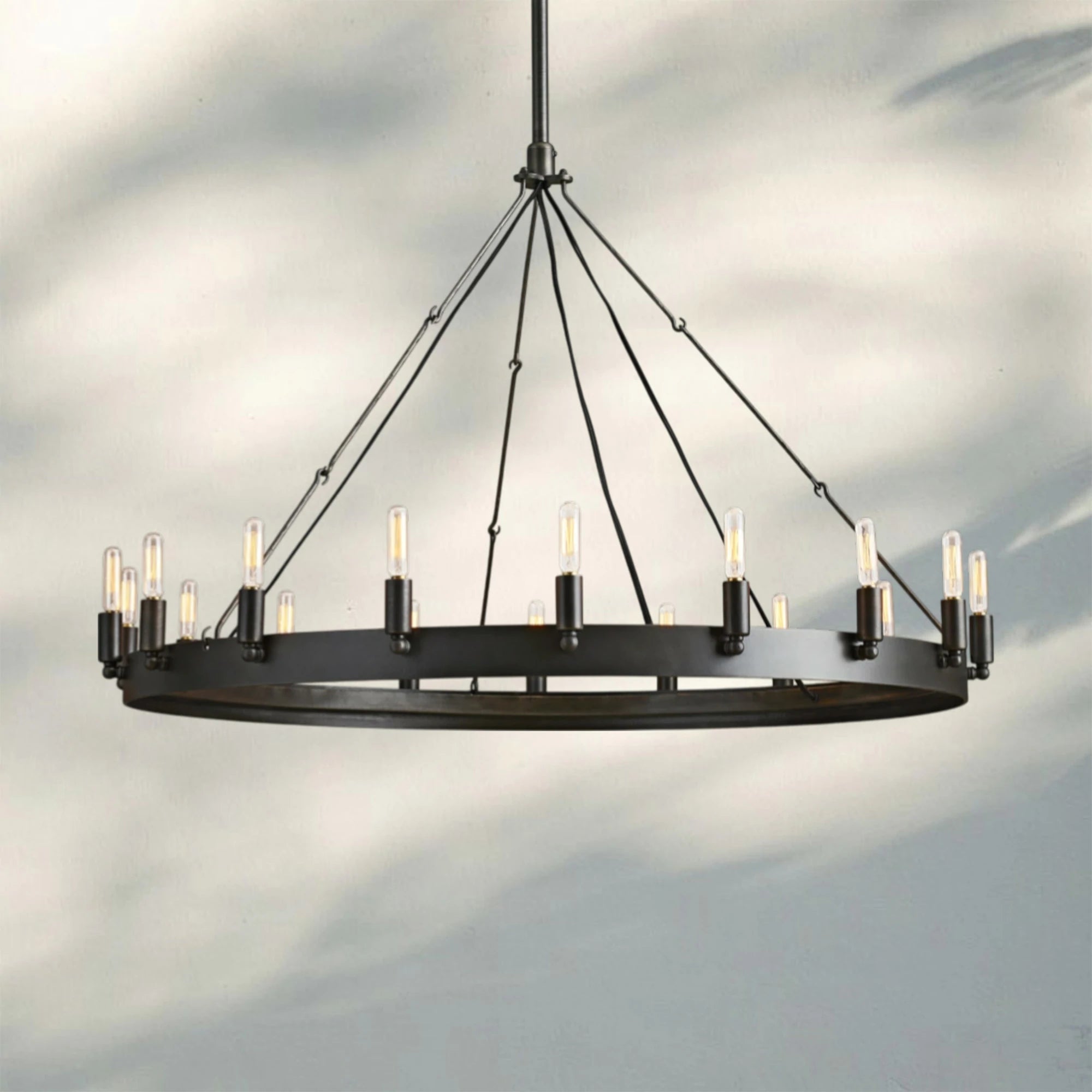 Camina Vintage Filament Outdoor Round Chandelier