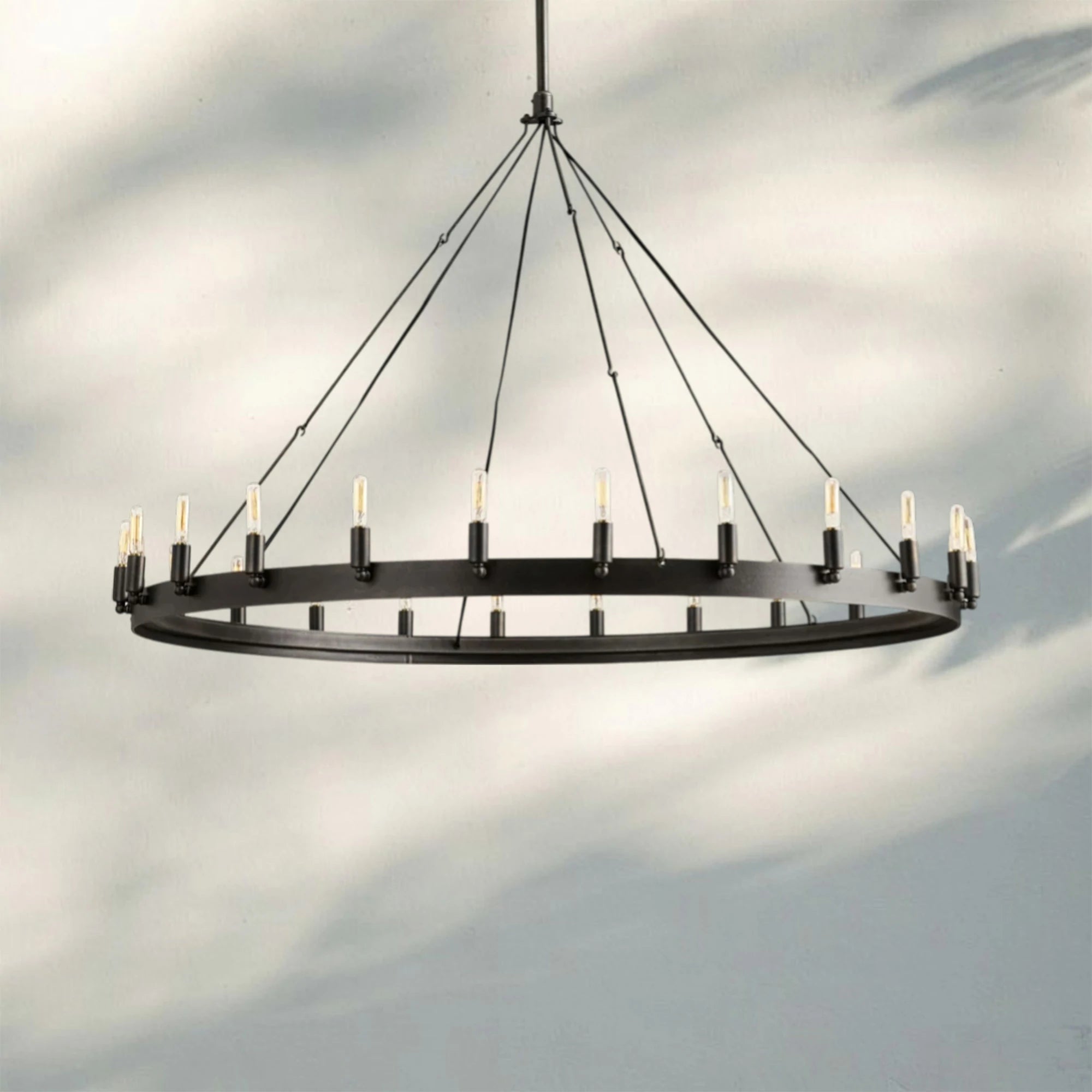 Camina Vintage Filament Outdoor Round Chandelier