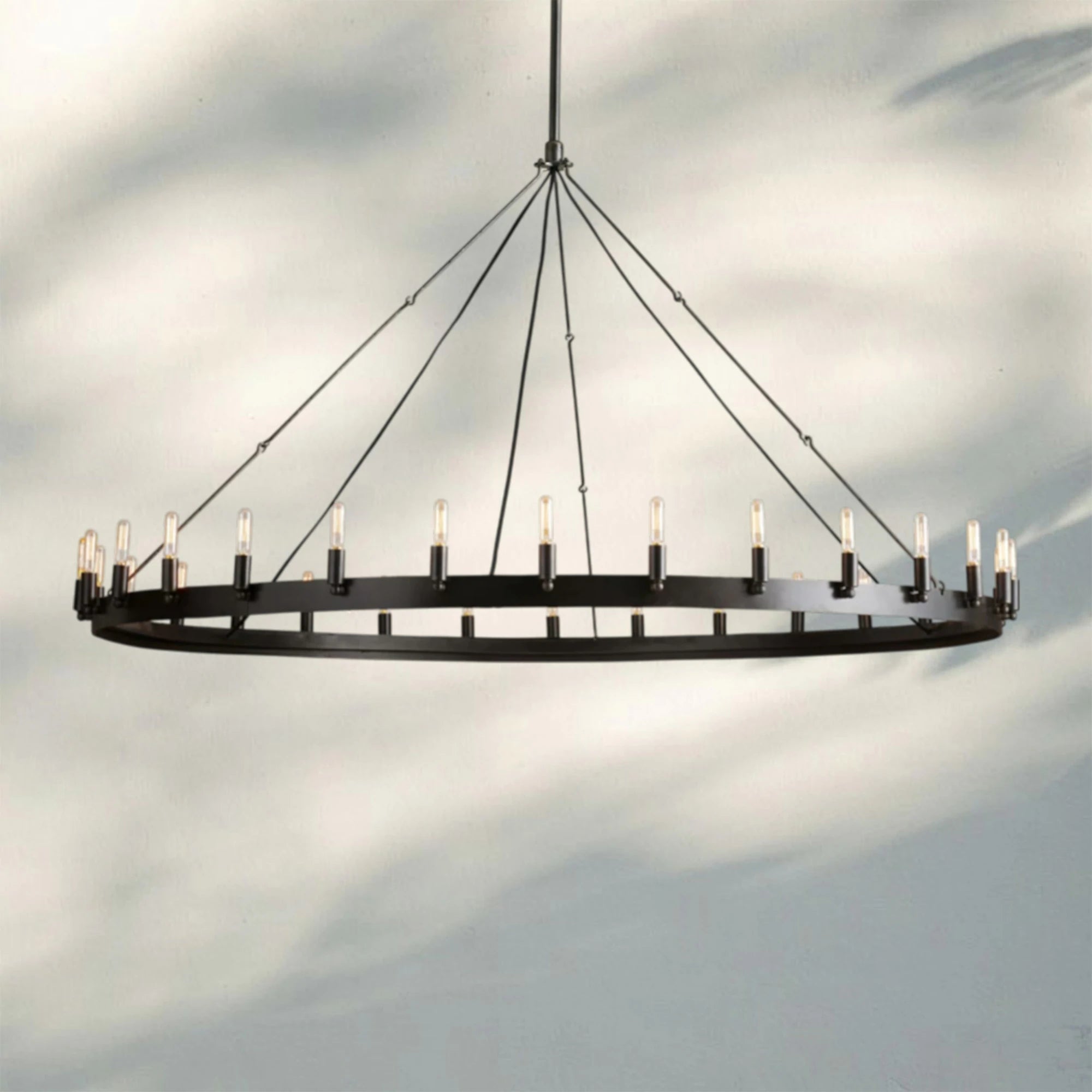 Camina Vintage Filament Outdoor Round Chandelier
